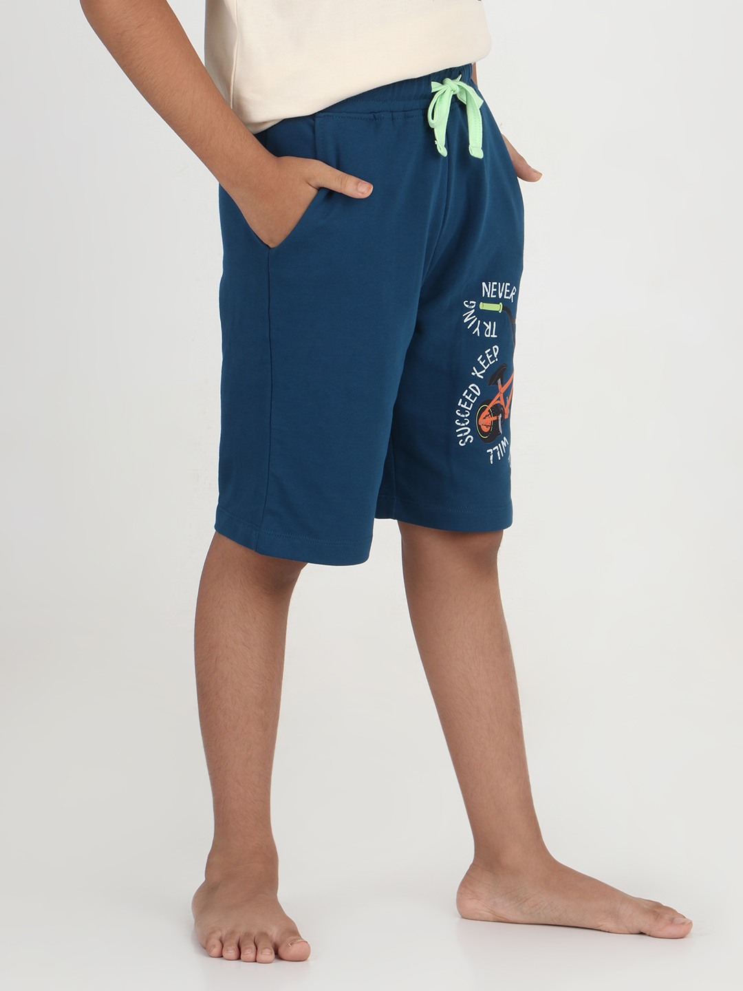 Boys 1 piece printed short - Navy