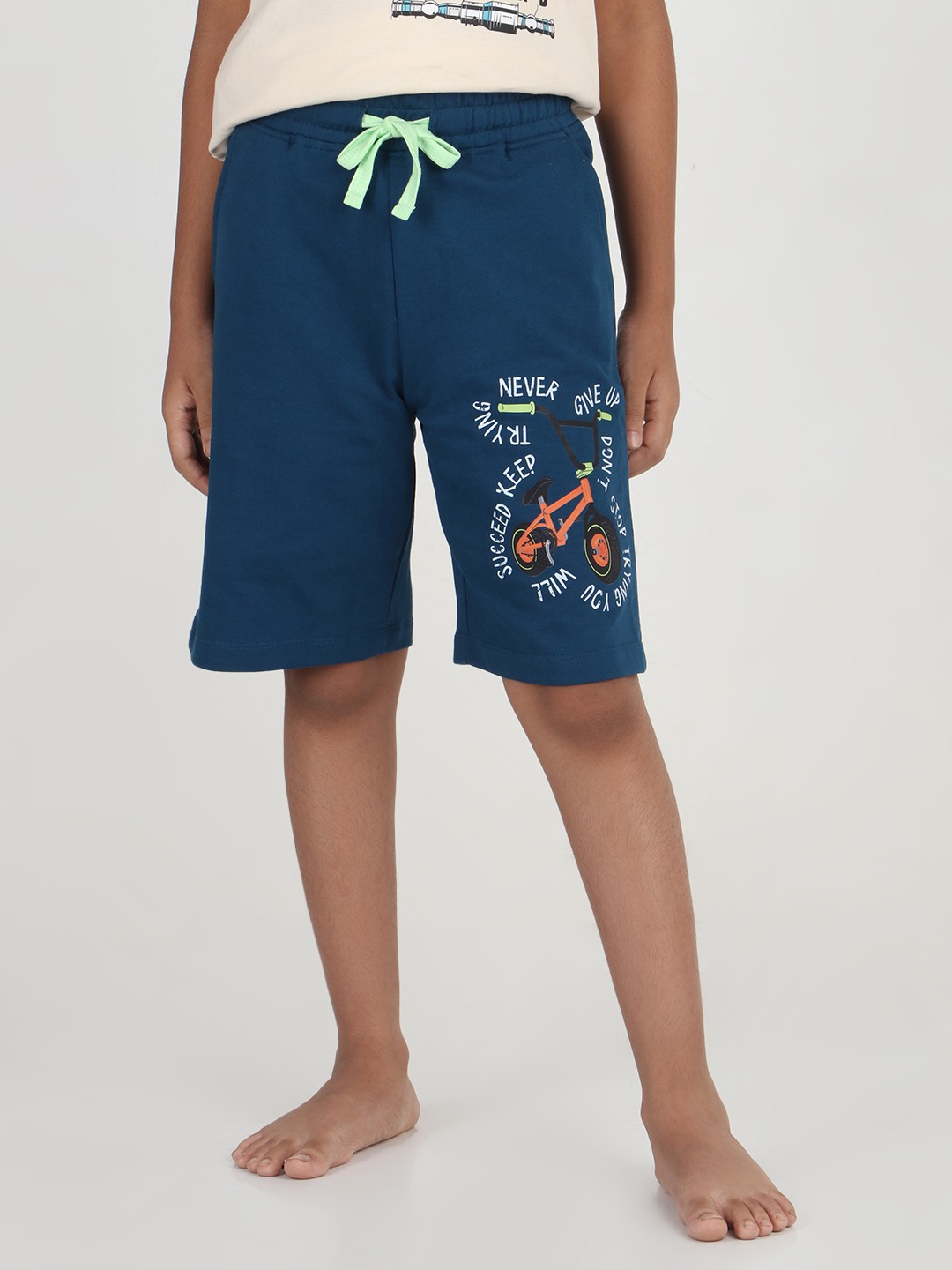 Boys 1 piece printed short - Navy