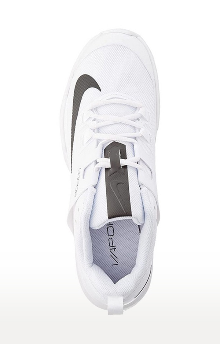 Men's White Synthetic Leather Running Shoes