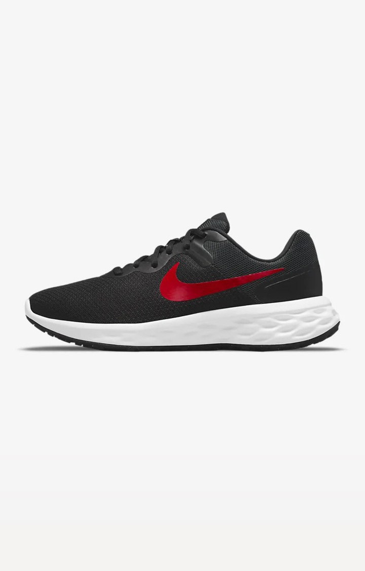 Nike black red hot sale running shoes