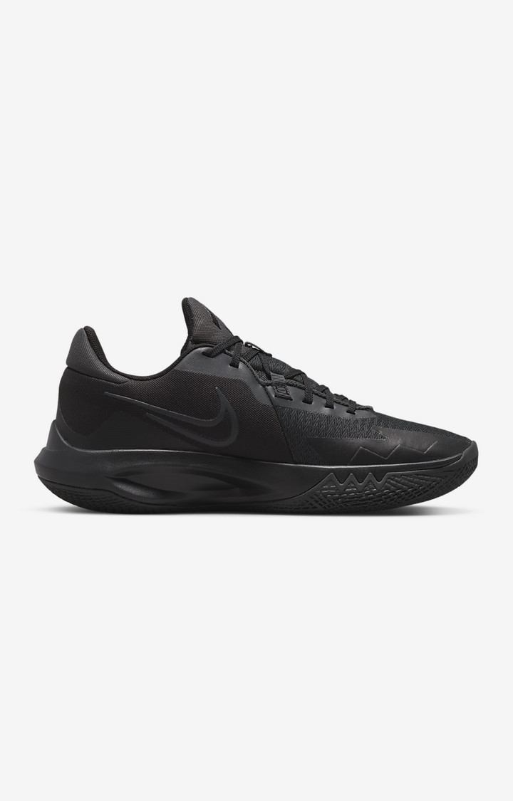 Men's Black Polyester Running Shoes