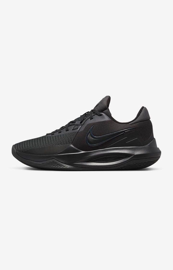 Men's Black Polyester Running Shoes