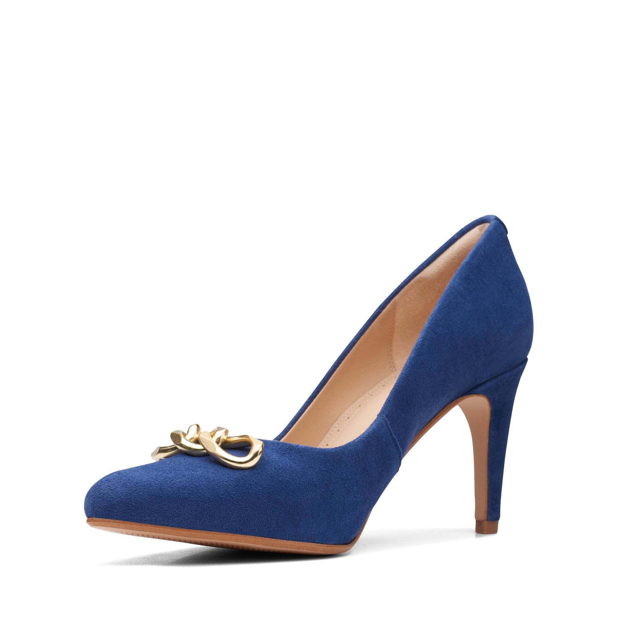Women's Blue Suede Stilettos