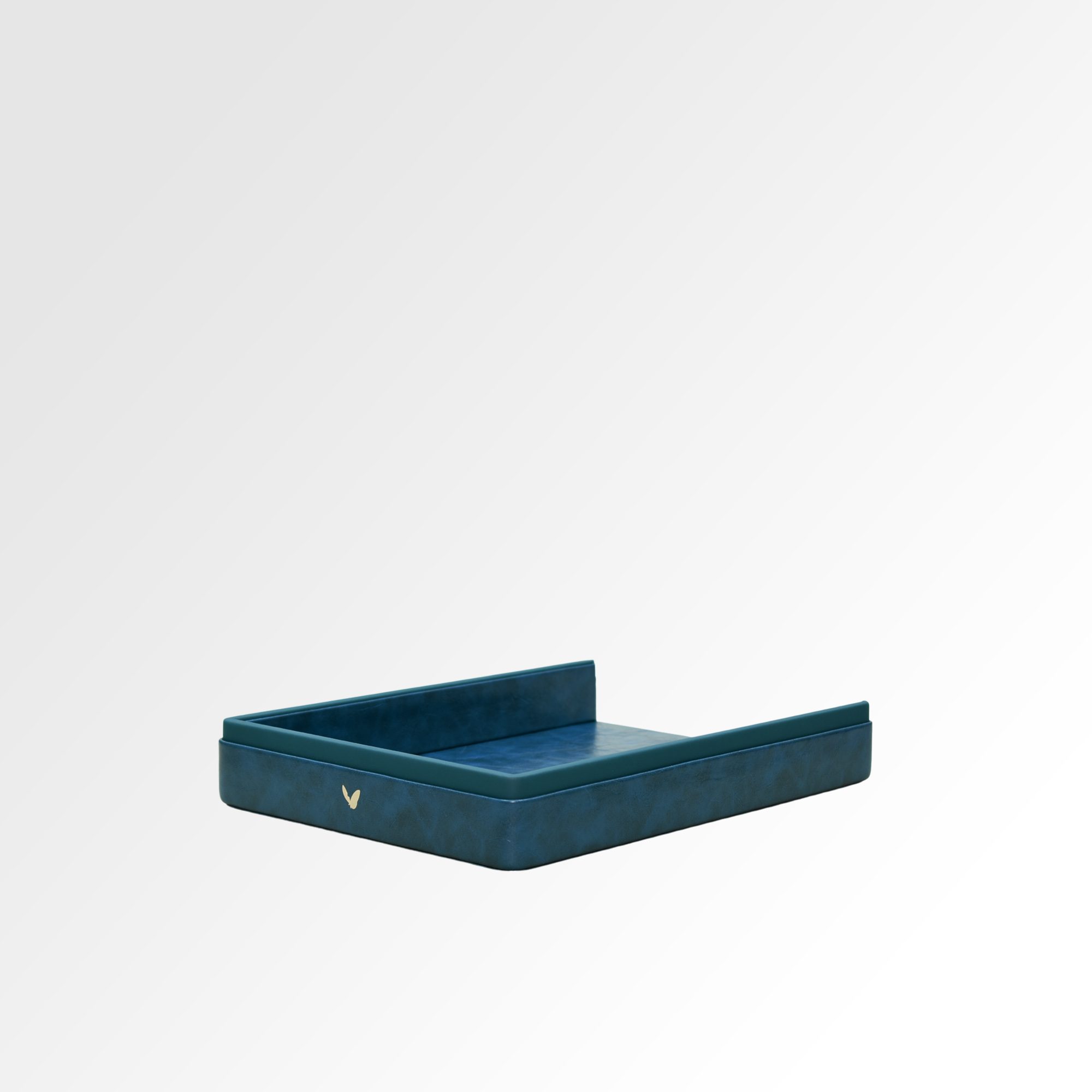 A4 Paper Tray / Letter Tray | Faux Leather | Moderno | Blue