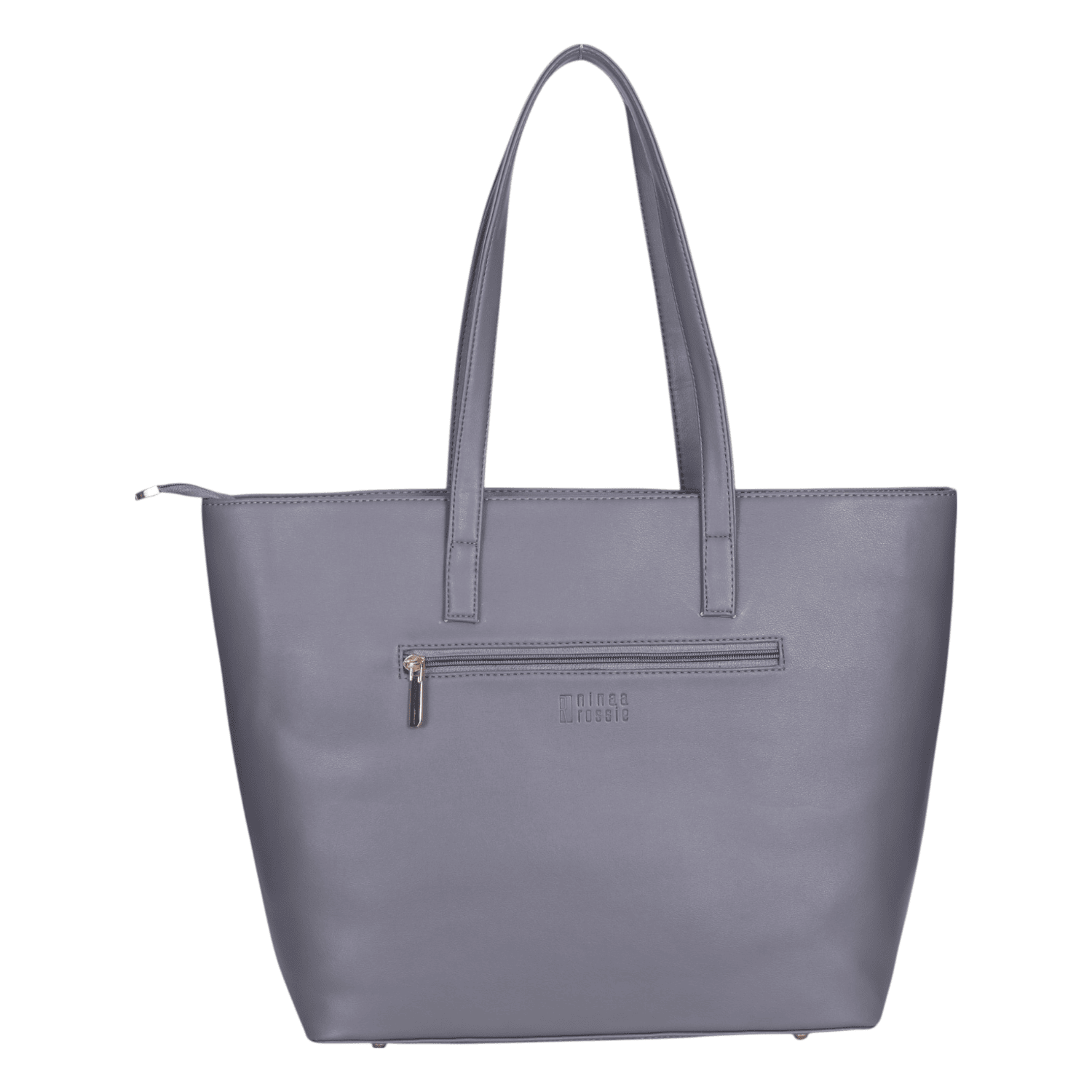 Ninaa Rossie Grey Quilted Tote Bag