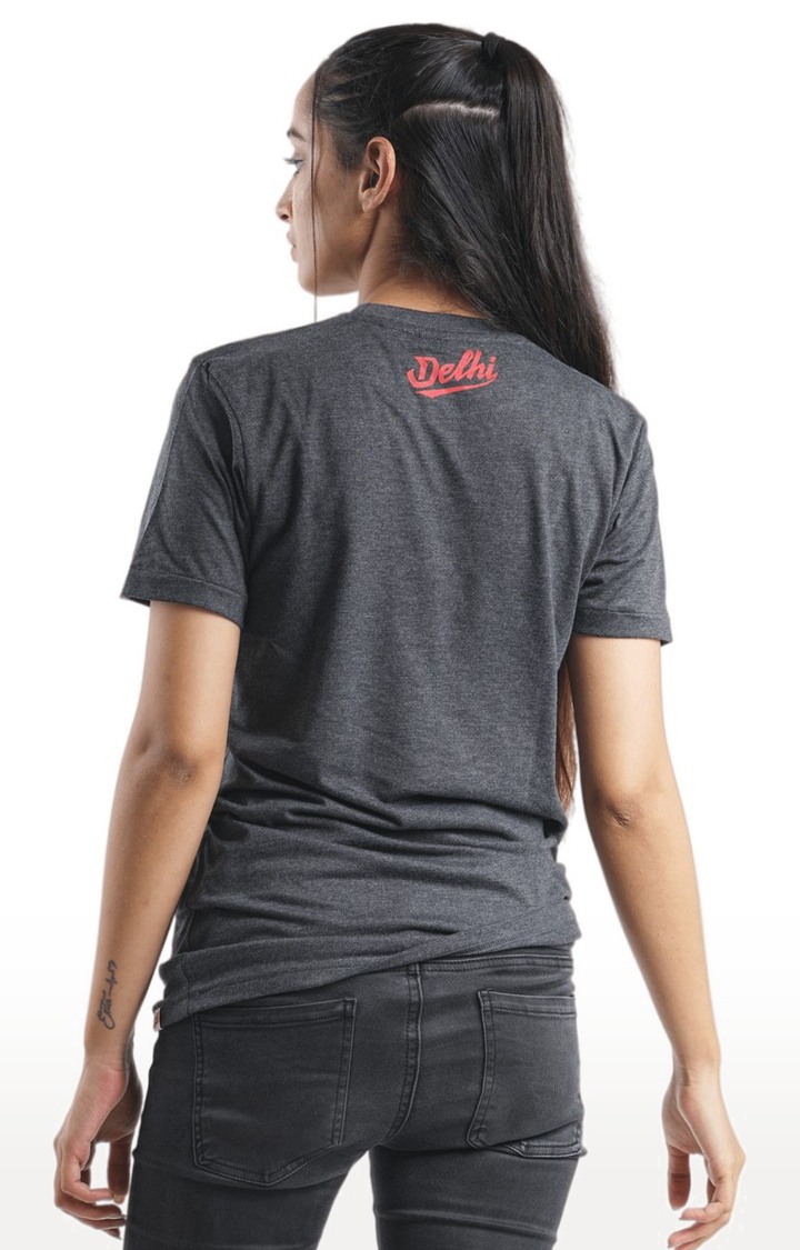 Unisex Delhi Dotted Tri-Blend T-Shirt in Charcoal