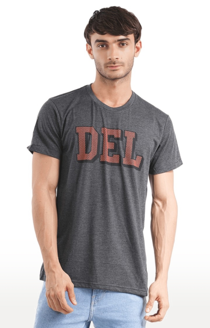 1947IND | Unisex Delhi Dotted Tri-Blend T-Shirt in Charcoal