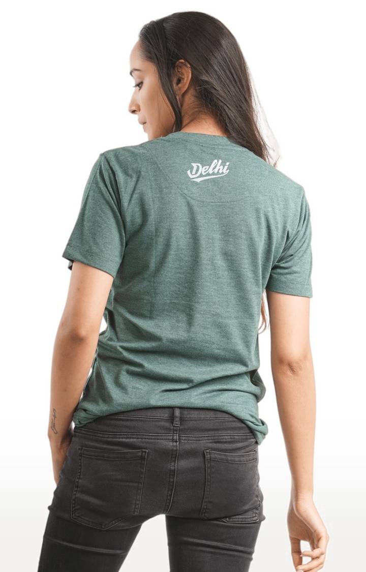 Unisex Delhi is DOPE STAR Tri-Blend T-Shirt in Bottle Green