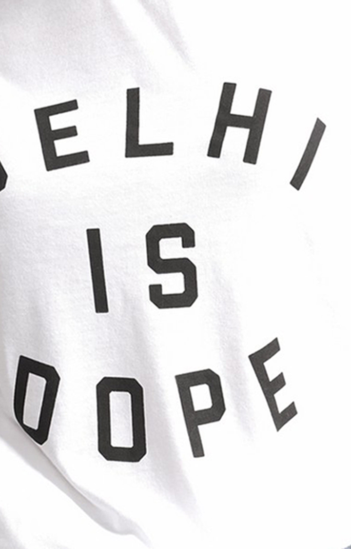 Unisex Delhi is DOPE Tri-Blend T-Shirt in White