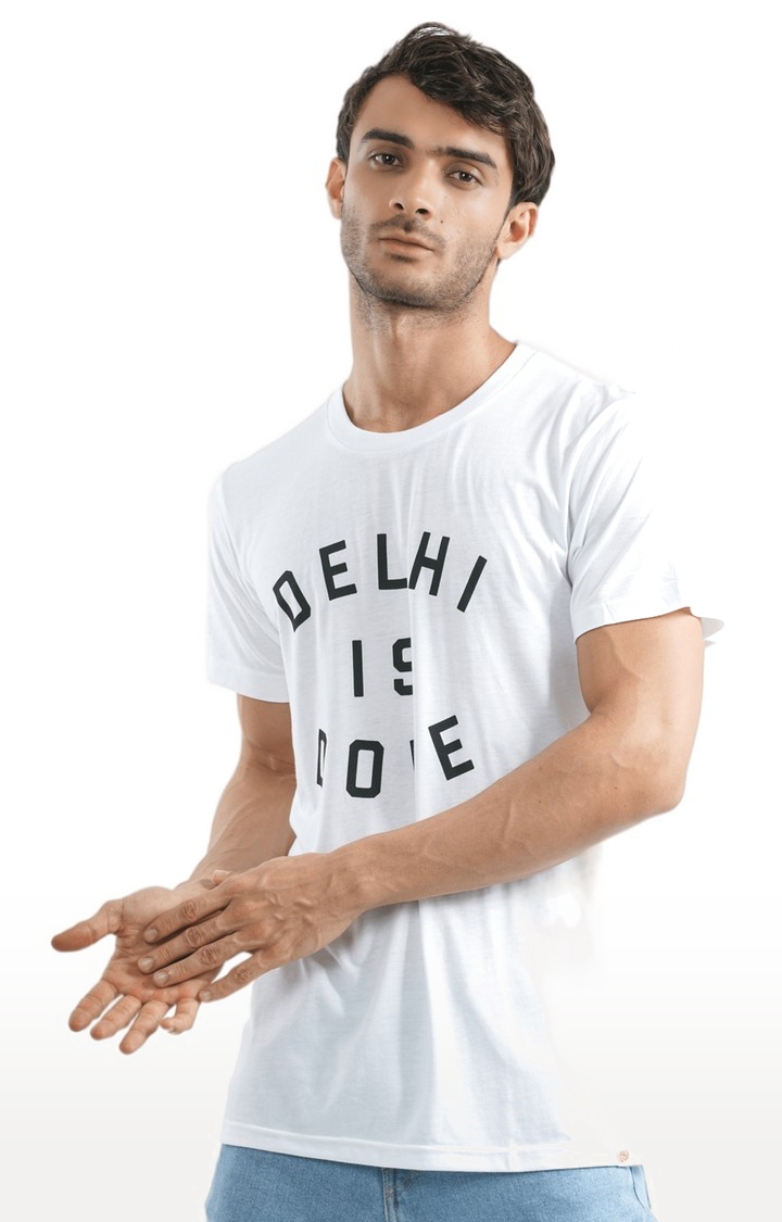 1947IND | Unisex Delhi is DOPE Tri-Blend T-Shirt in White