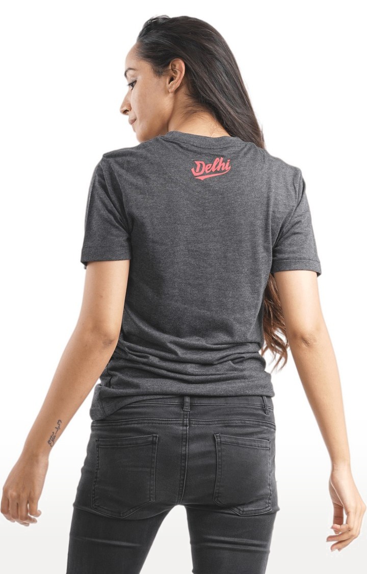 Unisex Delhi Logo Tri-Blend T-Shirt in Charcoal