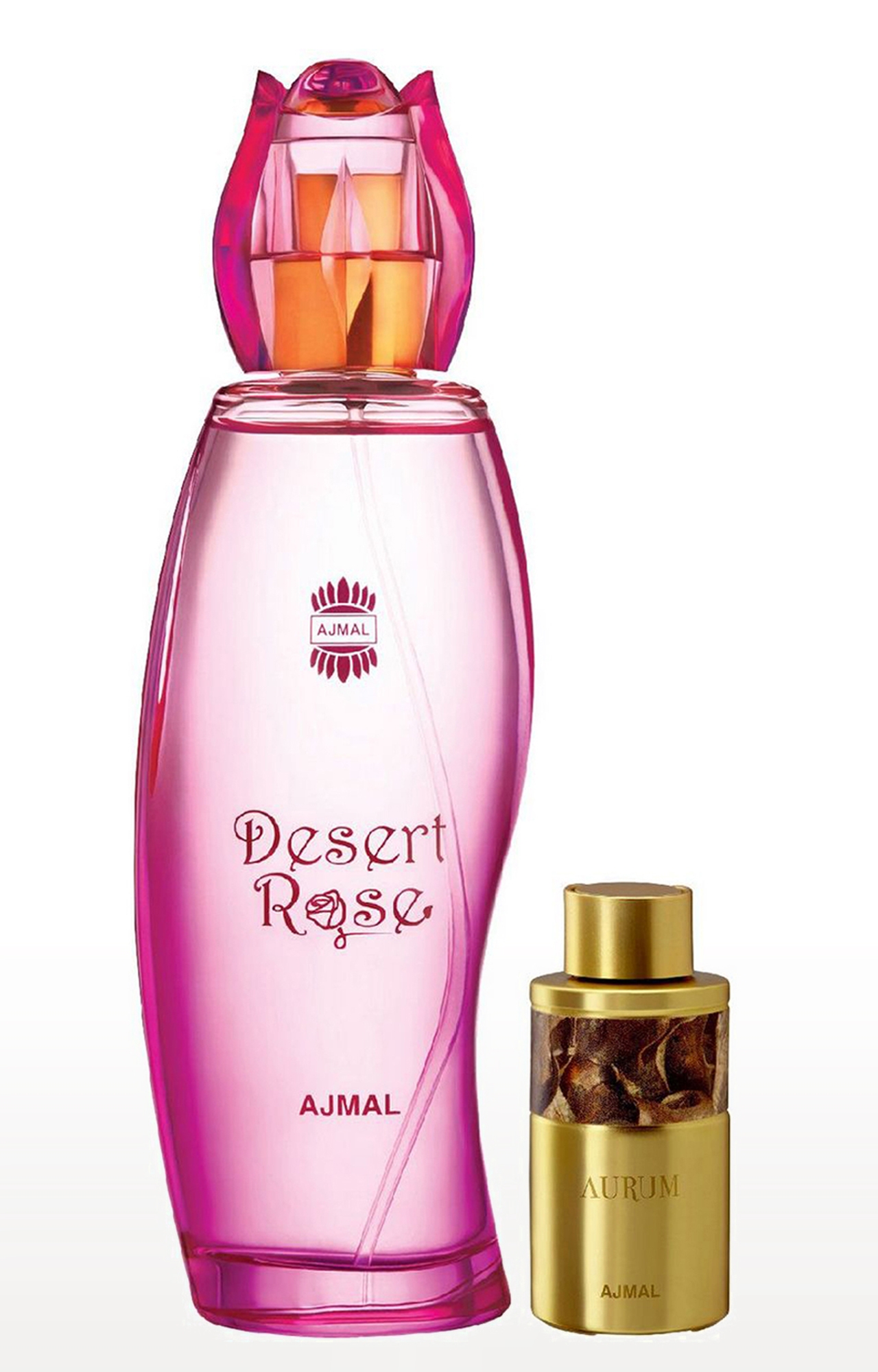 Ajmal | Ajmal Desert Rose EDP Oriental Perfume 100ml for Women and Aurum Concentrated Perfume Oil Fruity Alcohol-free Attar 10ml for Women 0
