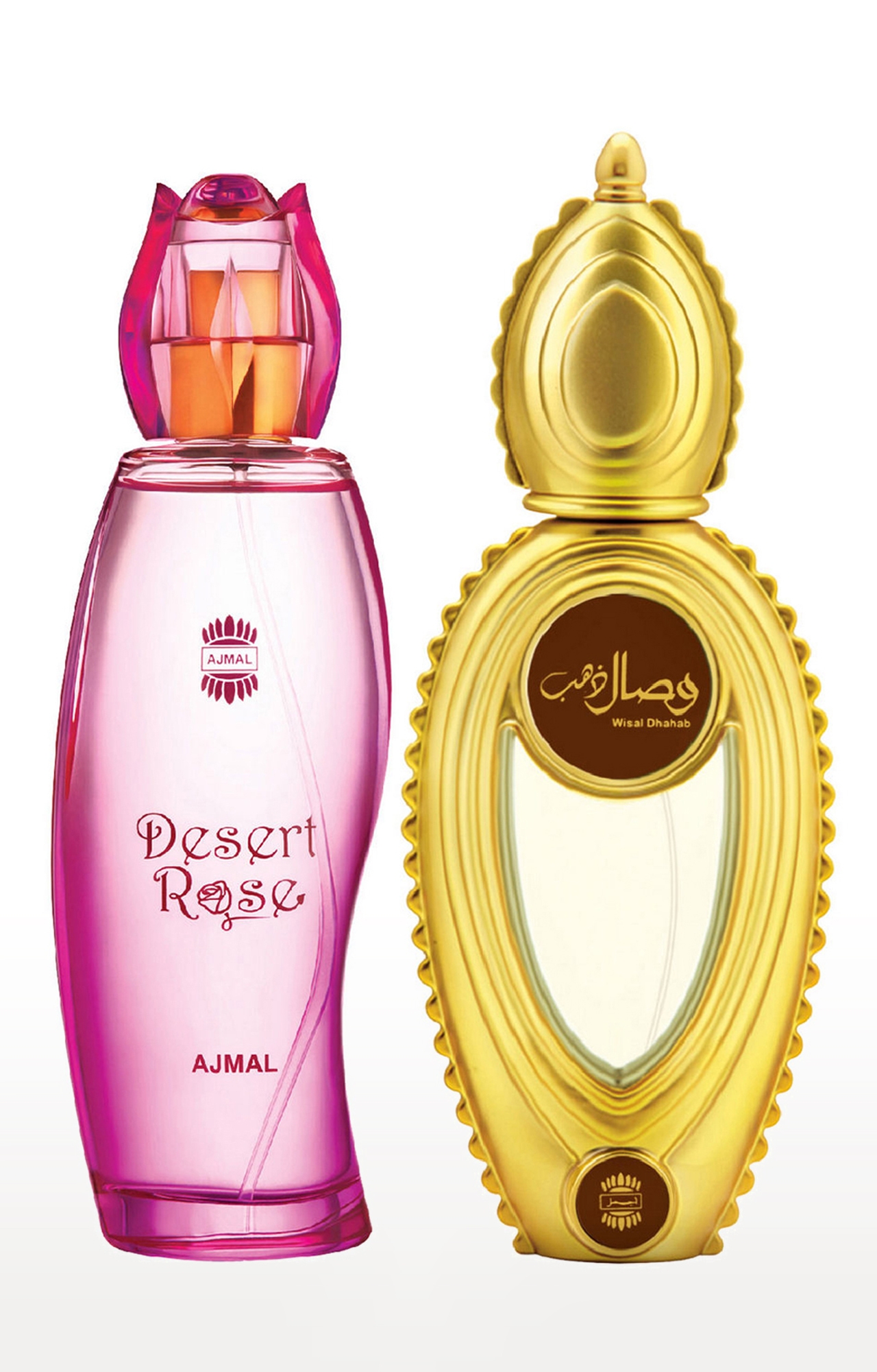 Ajmal | Ajmal Desert Rose EDP Oriental Perfume 100ml for Women and Wisal Dhahab EDP Fruity Perfume 50ml for Men 0