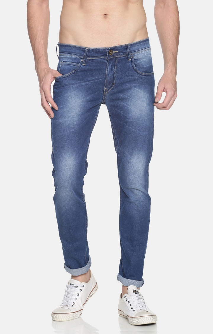 Chennis | Chennis Men's Casual Clean Look Jeans, Blue 0
