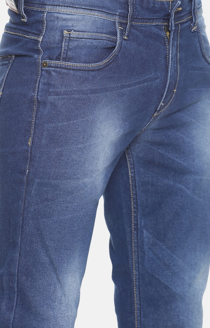 Chennis | Chennis Men's Casual Clean Look Jeans, Blue 4