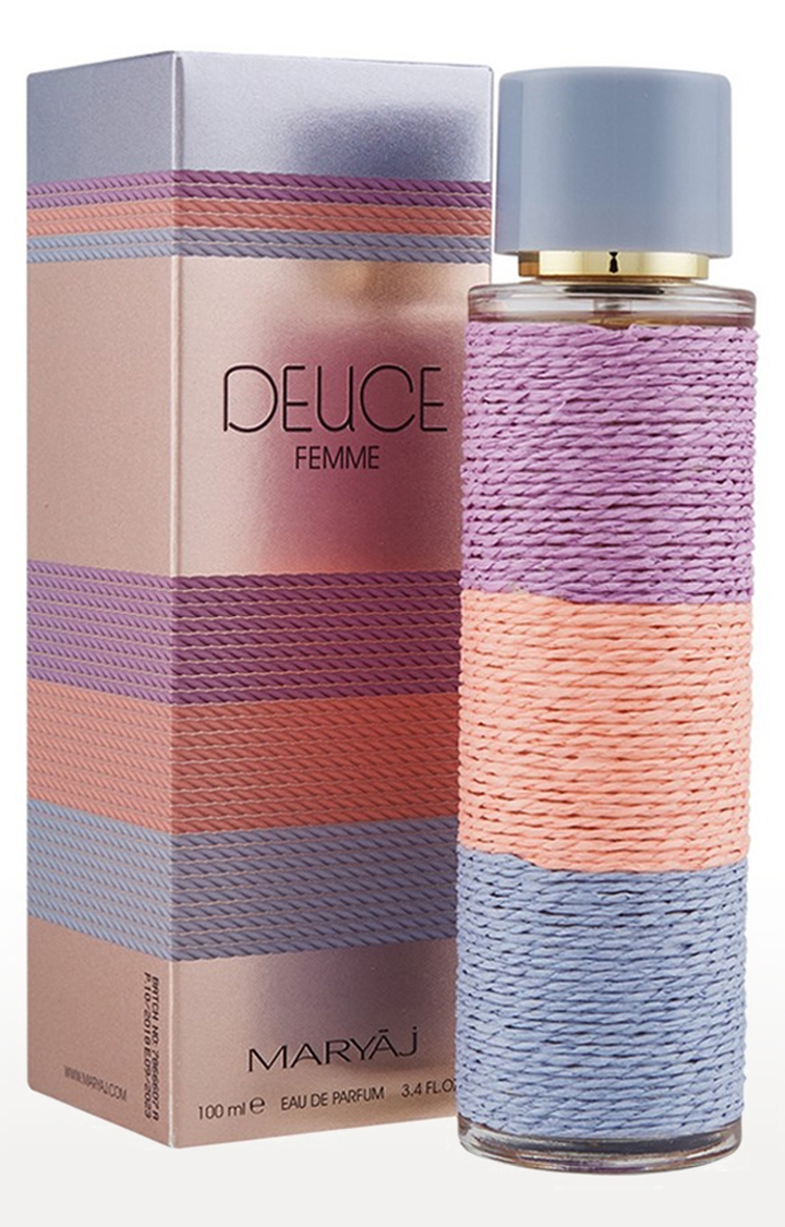 Ajmal | Maryaj Deuce Femme Eau De Parfum Fruity Perfume 100ml for Women and Ajmal Sacred Love Deodorant Musky Fragrance 200ml for Women 2