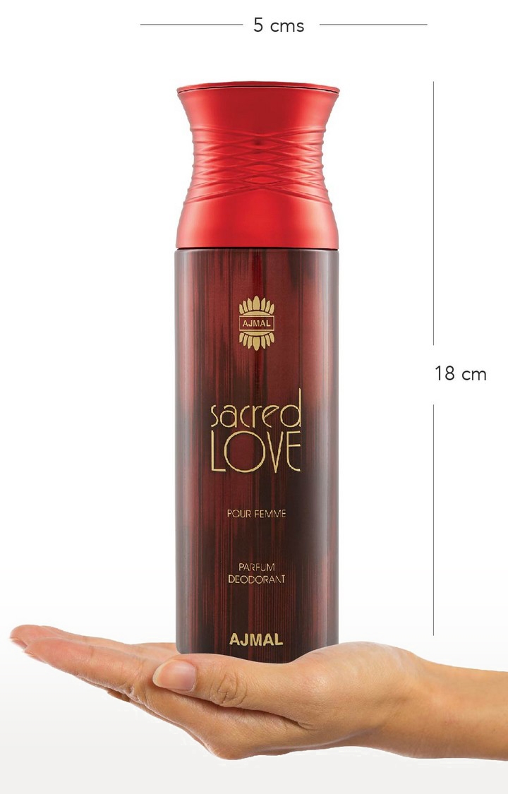 Ajmal | Maryaj Deuce Femme Eau De Parfum Fruity Perfume 100ml for Women and Ajmal Sacred Love Deodorant Musky Fragrance 200ml for Women 4