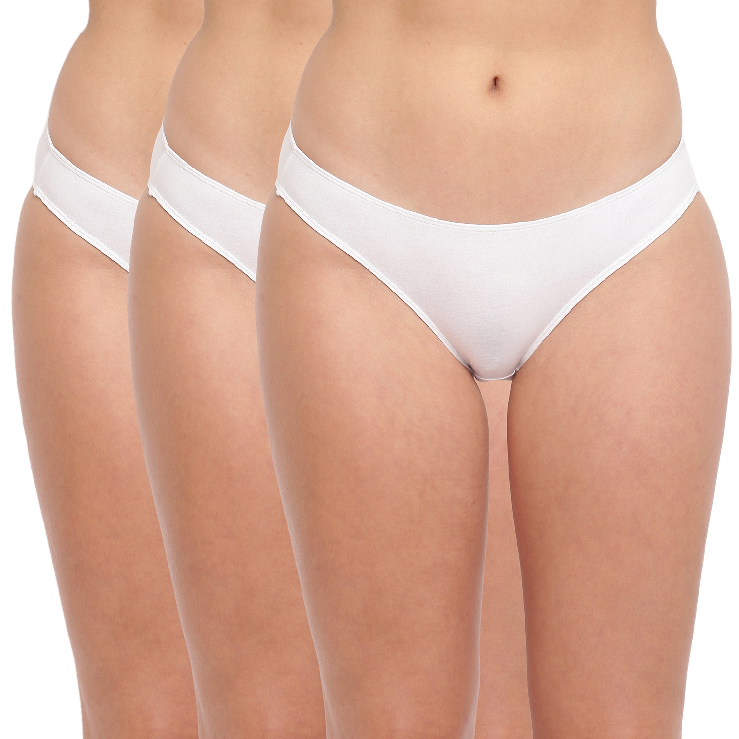 BASIICS by La Intimo | White Grace Well Bikini Panty Pack of 3 0