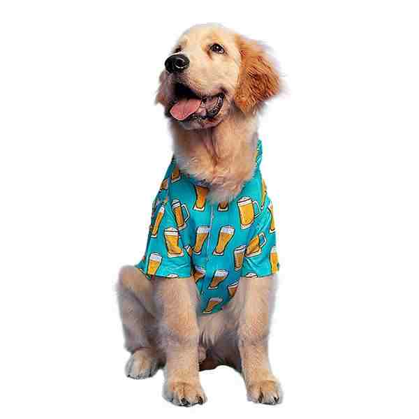 Ezra. | Ezra Polyester Blend Dog Shirt – Beer