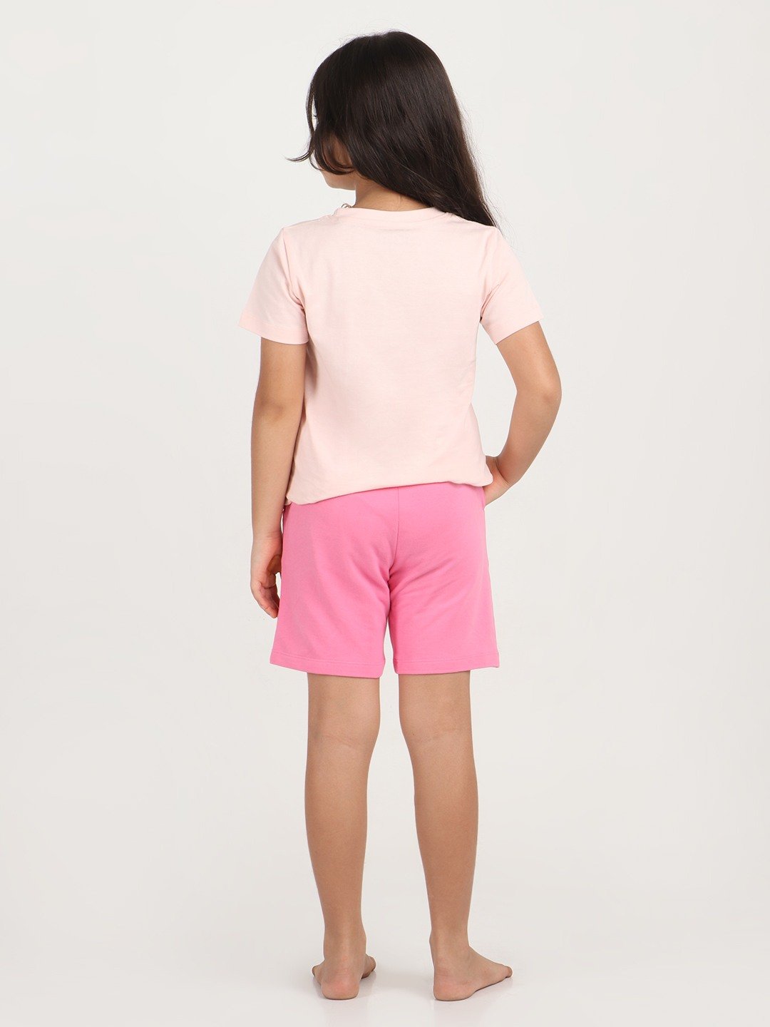 Girls 1 piece printed short - Pink