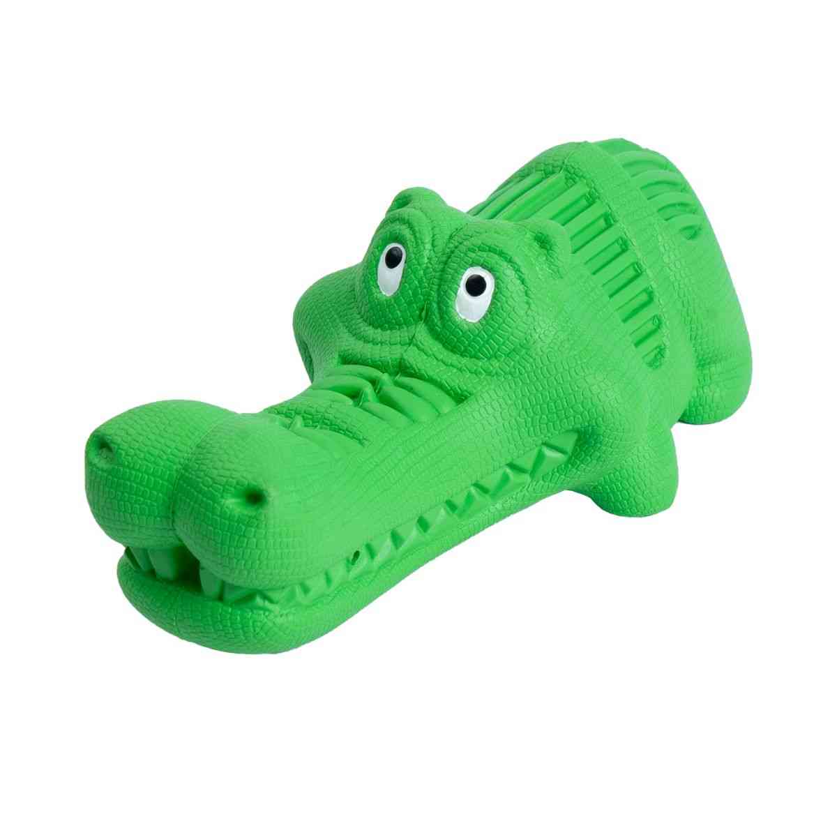 Ezra Play Crocodile - Green Rubber Toy