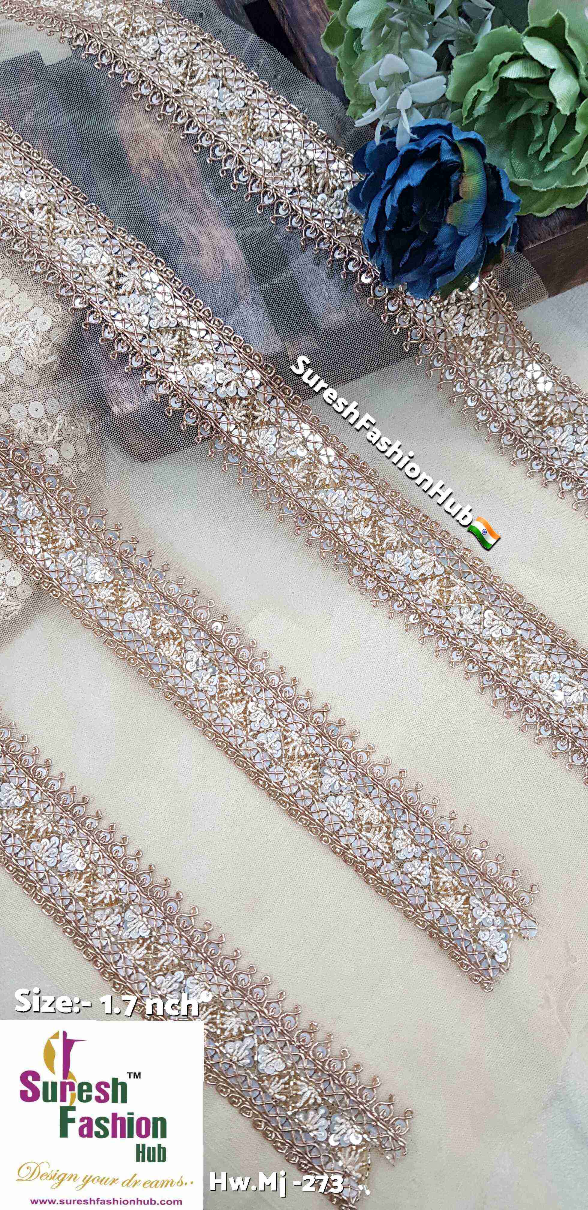 Sabyasachi-Inspired Cream Knot Elegance Lace