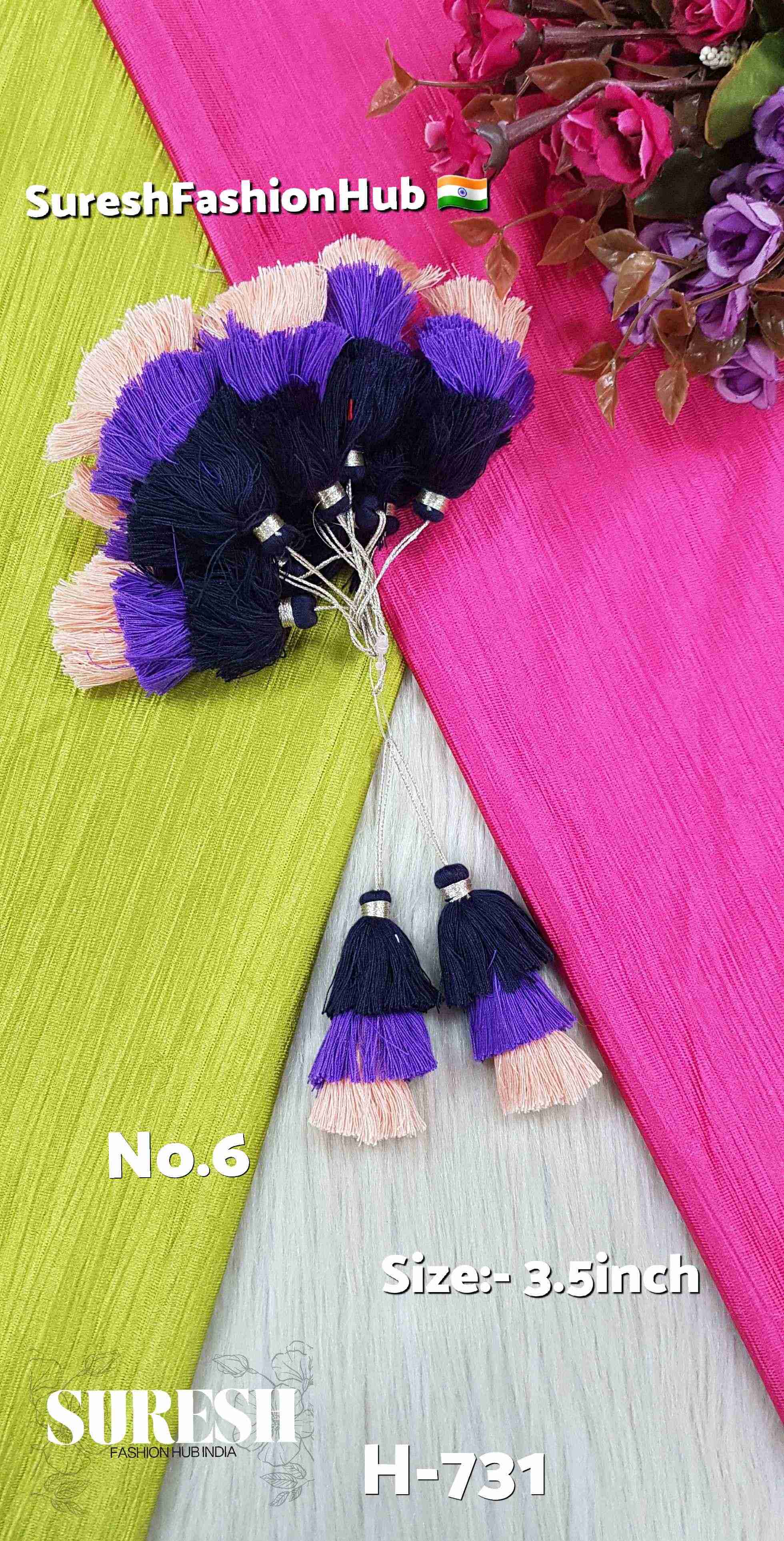 Royal Blush Layered Tassel – Color No 6 : H-731