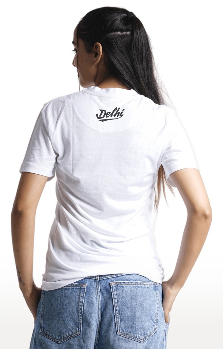Unisex Dil Dilli Hai Tri-Blend T-Shirt in White