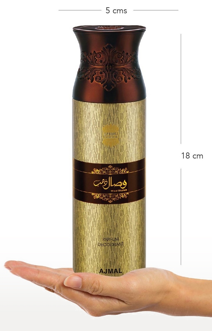 Ajmal | Maryaj Direction East Eau De Parfum Perfume 100ml for Men and Ajmal Wisal Dhahab Deodorant Fruity Fragrance 200ml for Men 4