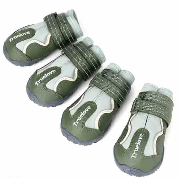 Barkbutler Truelove water resistance dog shoes with TPR Sole - Cypress / Harbor Gray