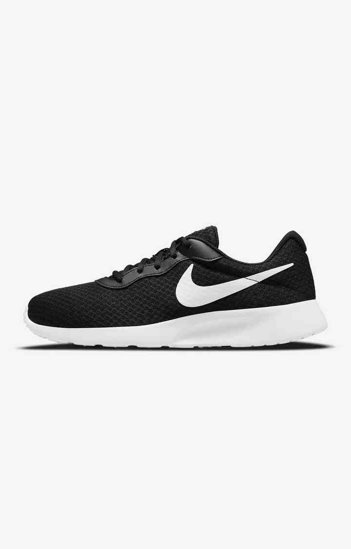 Men's Black PU Running Shoes