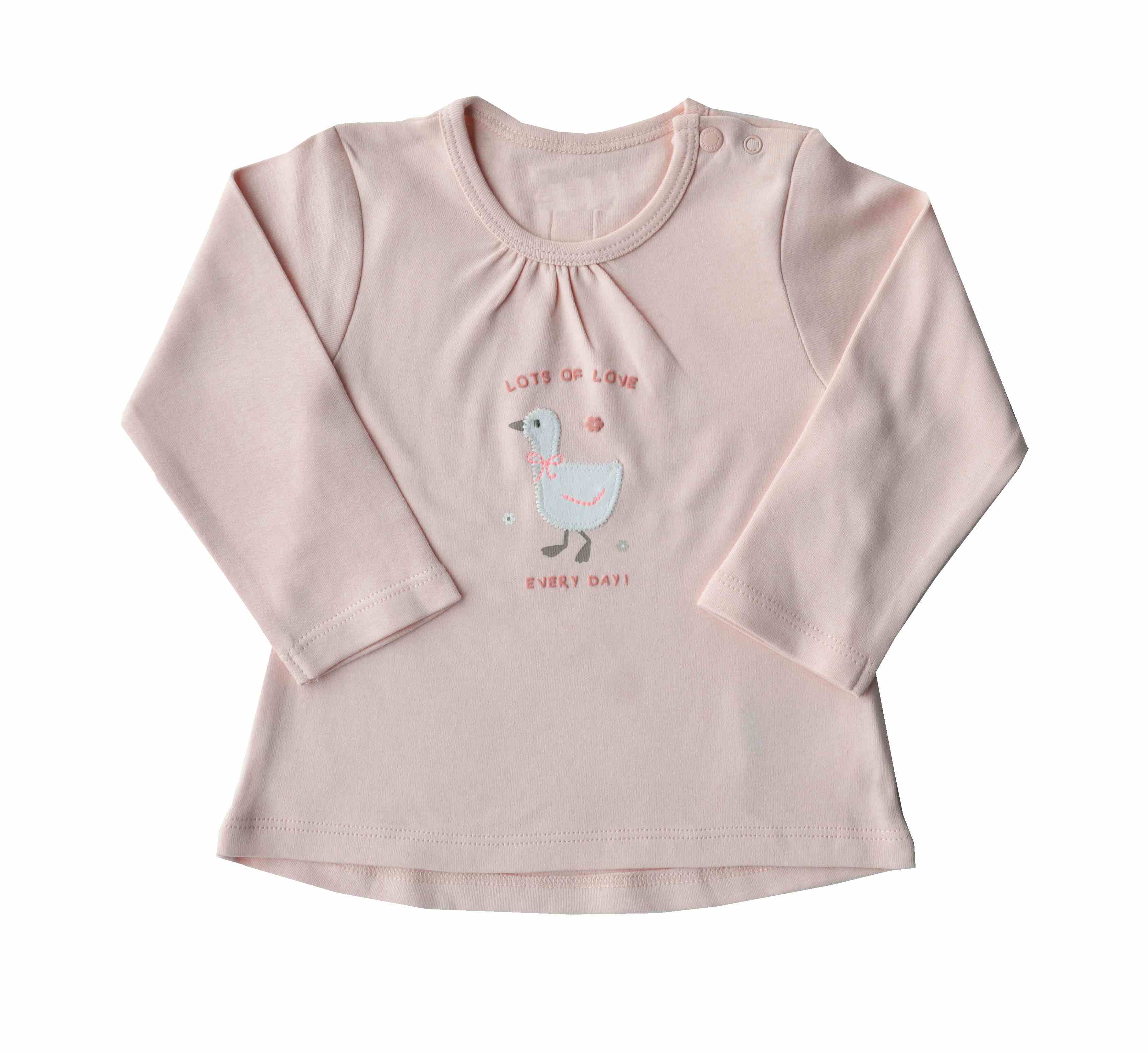 Baby Girls Top with full sleeves;Color-Peach