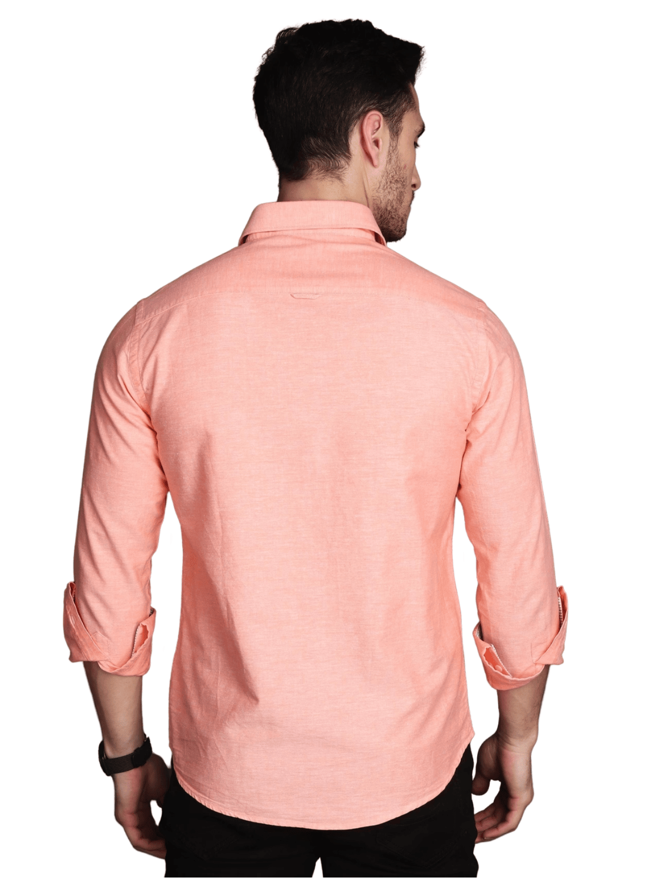 Albion Mens Cafe Orange Shirt F/S