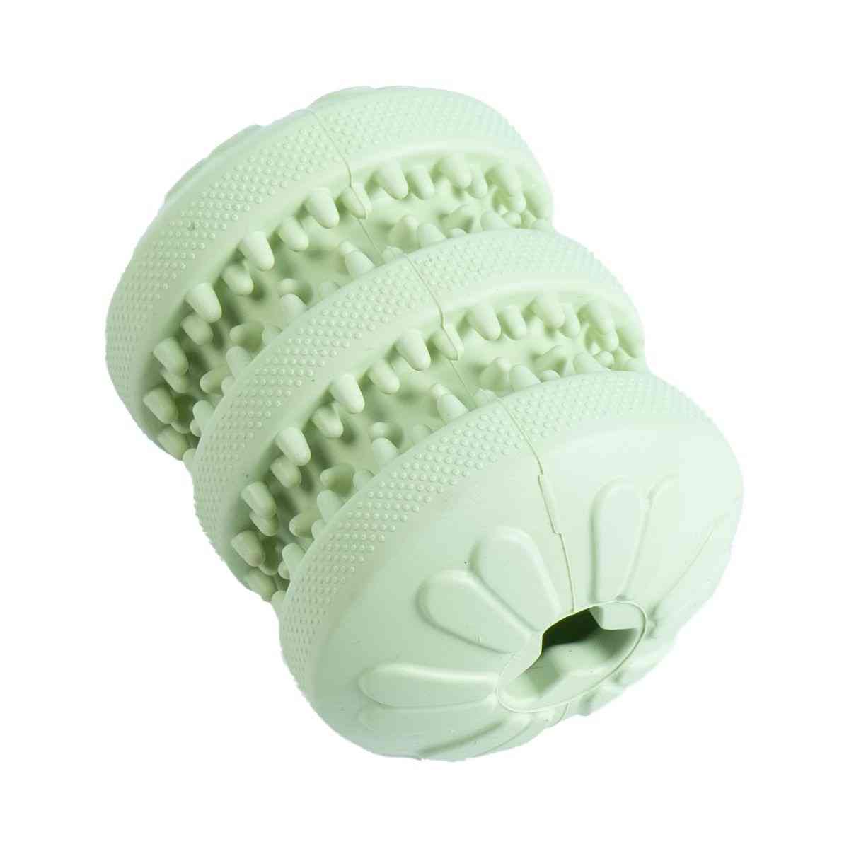 Ezra Play Treat Cylinder - Green Rubber Toy