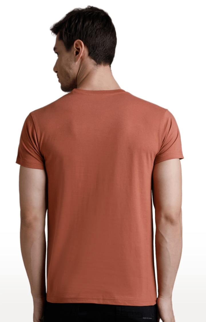 Dillinger | Men's Brown Cotton Striped Regular T-Shirt 3