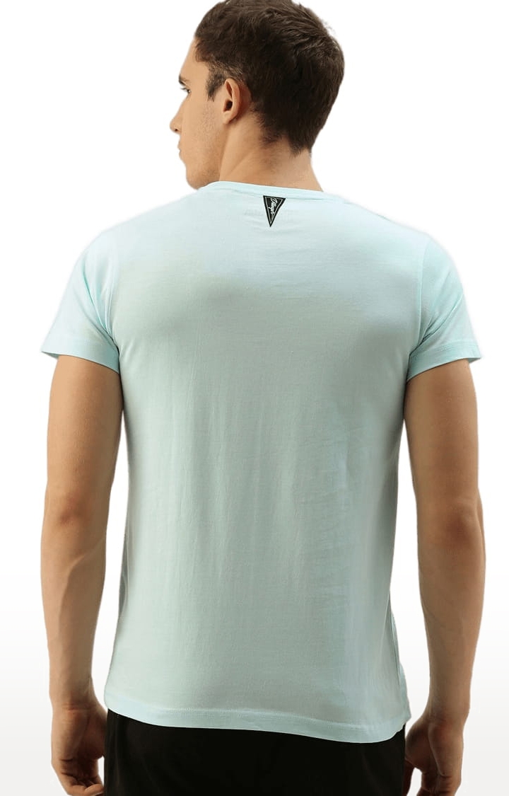 Dillinger | Men's Blue Cotton Solid Regular T-Shirt 3