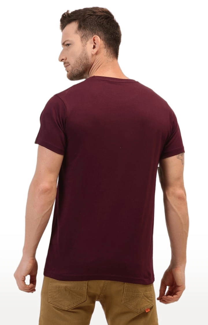 Men's Red Printed Regular T-Shirts