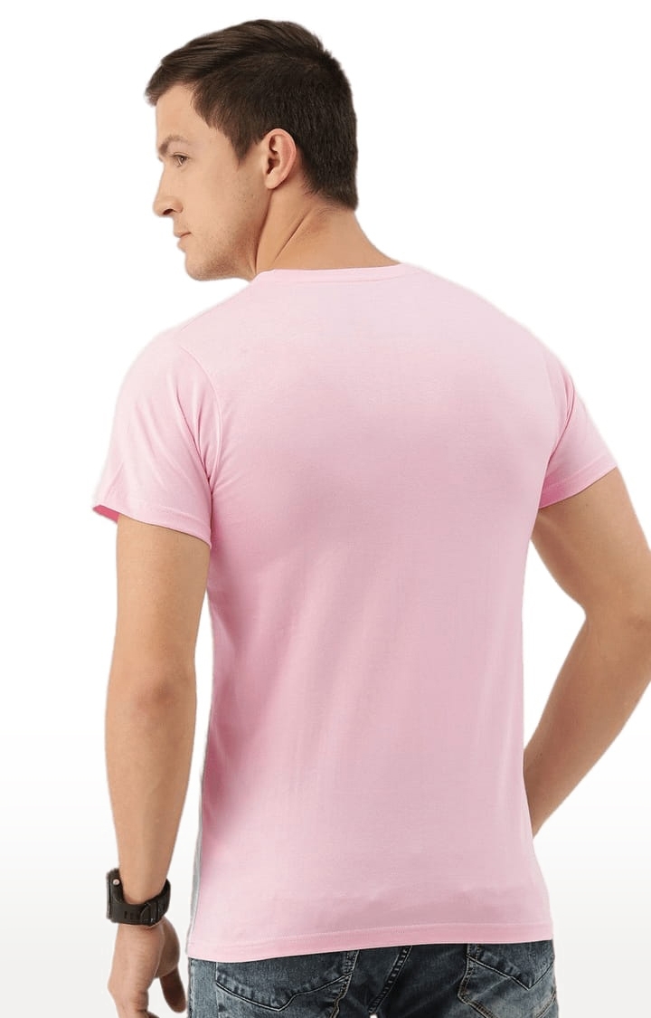 Dillinger | Men's Pink Colourblock Regular T-Shirts 3