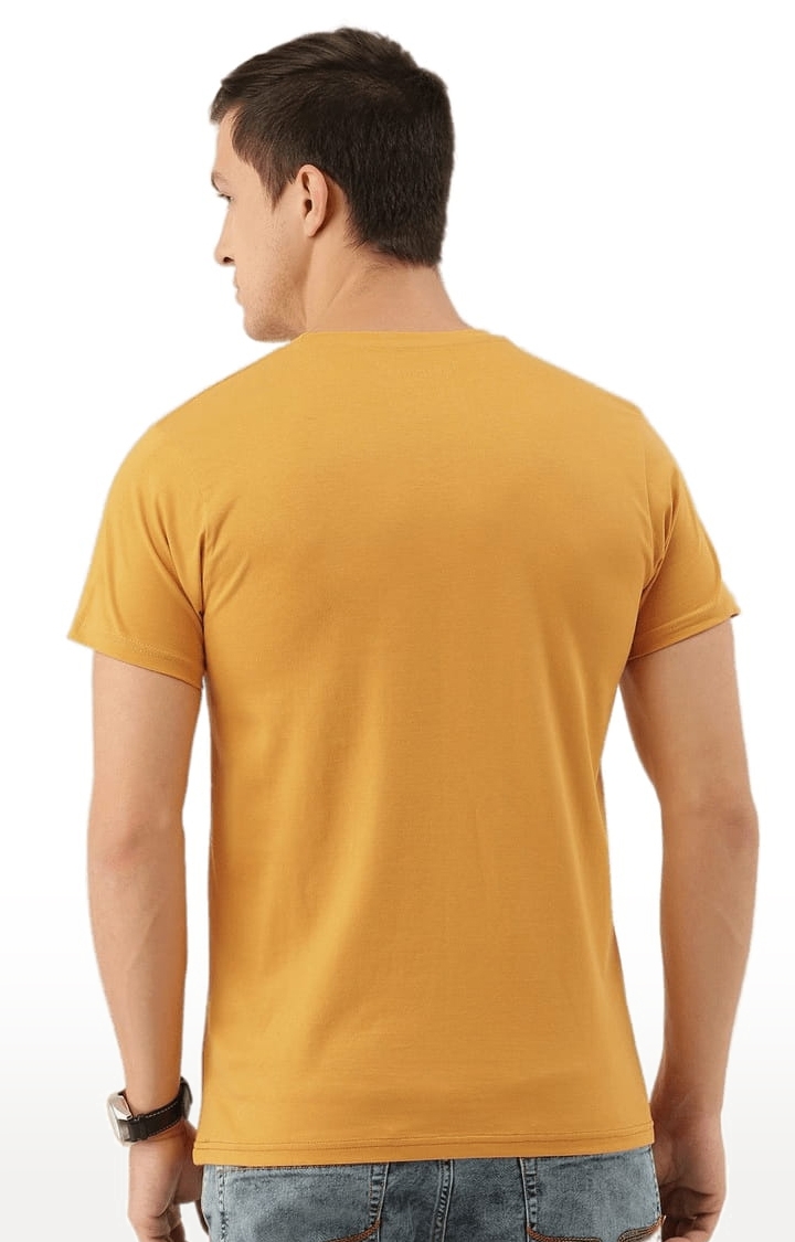 Dillinger | Men's Yellow Colourblock Regular T-Shirts 3