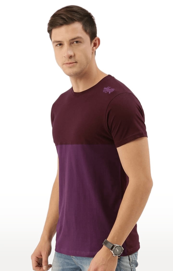 Dillinger | Men's Red Colourblock Regular T-Shirts 2