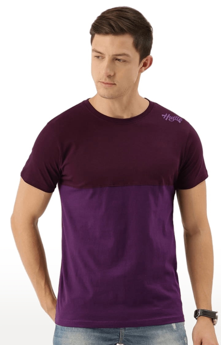 Dillinger | Men's Red Colourblock Regular T-Shirts 0