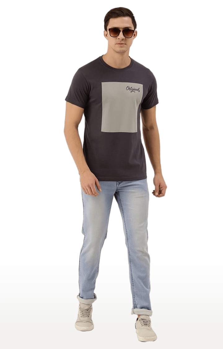 Dillinger | Men's Grey Cotton Printed Regular T-Shirt 1