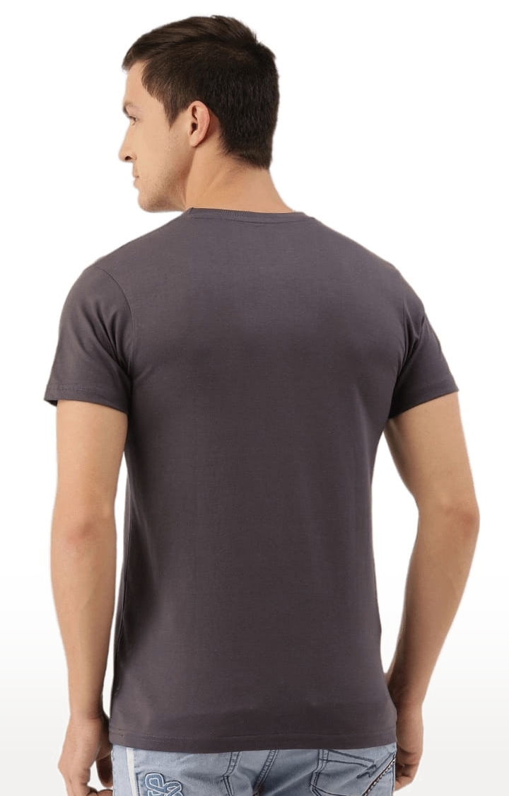 Dillinger | Men's Grey Cotton Printed Regular T-Shirt 3
