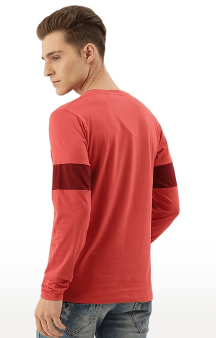 Dillinger | Men's Red Solid Regular T-Shirts 3