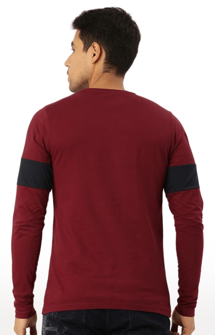 Dillinger | Men's Red Solid Regular T-Shirts 3