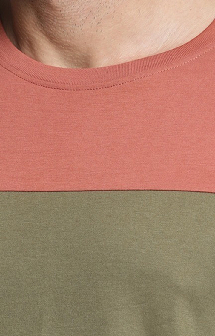 Dillinger | Men's Multicolour Cotton Colourblock Regular T-Shirt 4