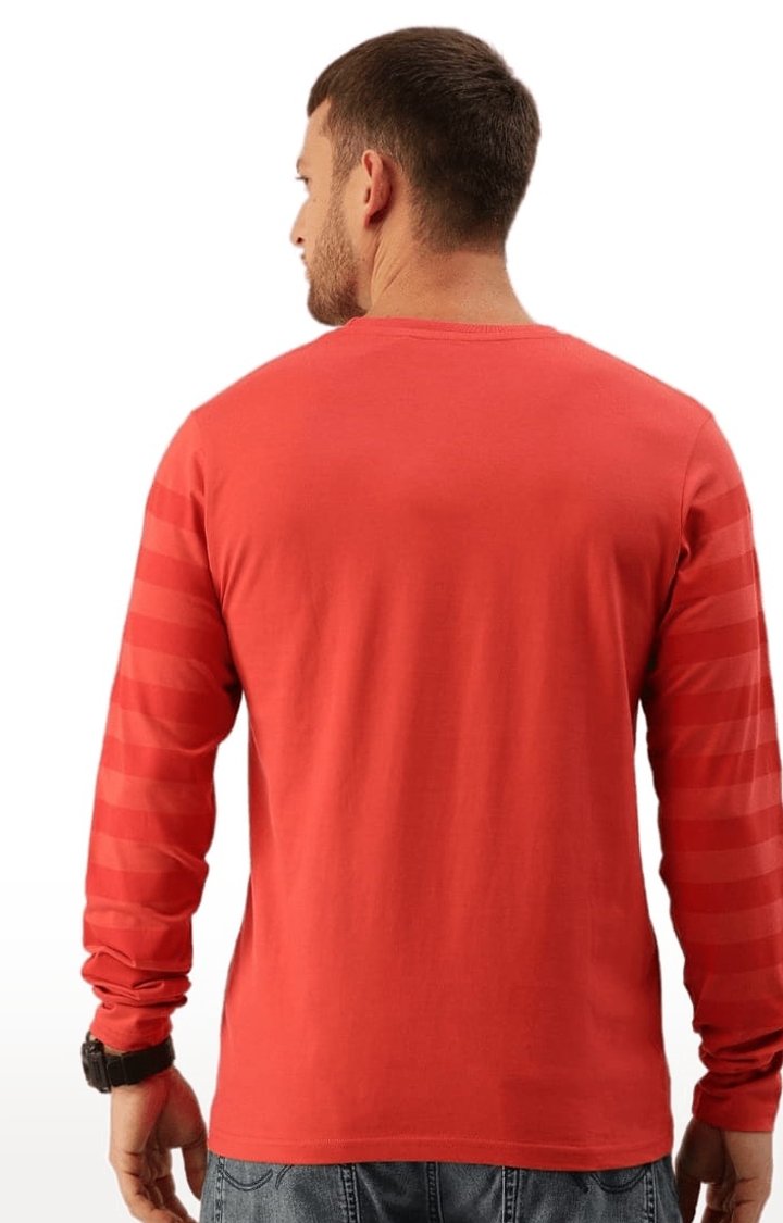 Dillinger | Men's Red Striped Regular T-Shirts 2