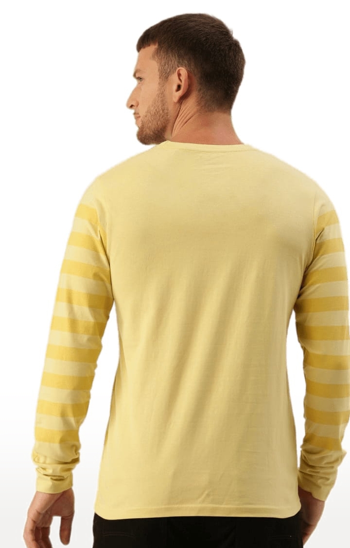 Dillinger | Men's Yellow Striped Regular T-Shirts 2