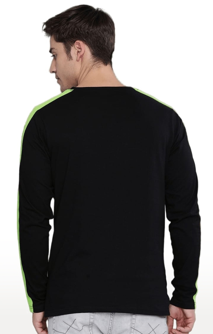 Dillinger | Men's Black Cotton Solid Regular T-Shirt 3