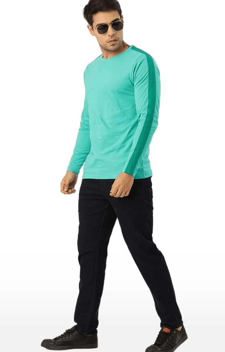 Dillinger | Men's Green Cotton Solid Regular T-Shirt 1